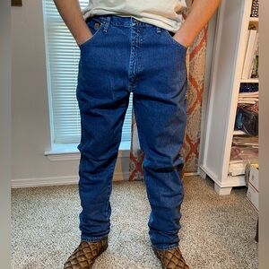 Men’s Wrangler Jeans George Strait Cowboy Cut Collection Mens 36x36 Blue Denim